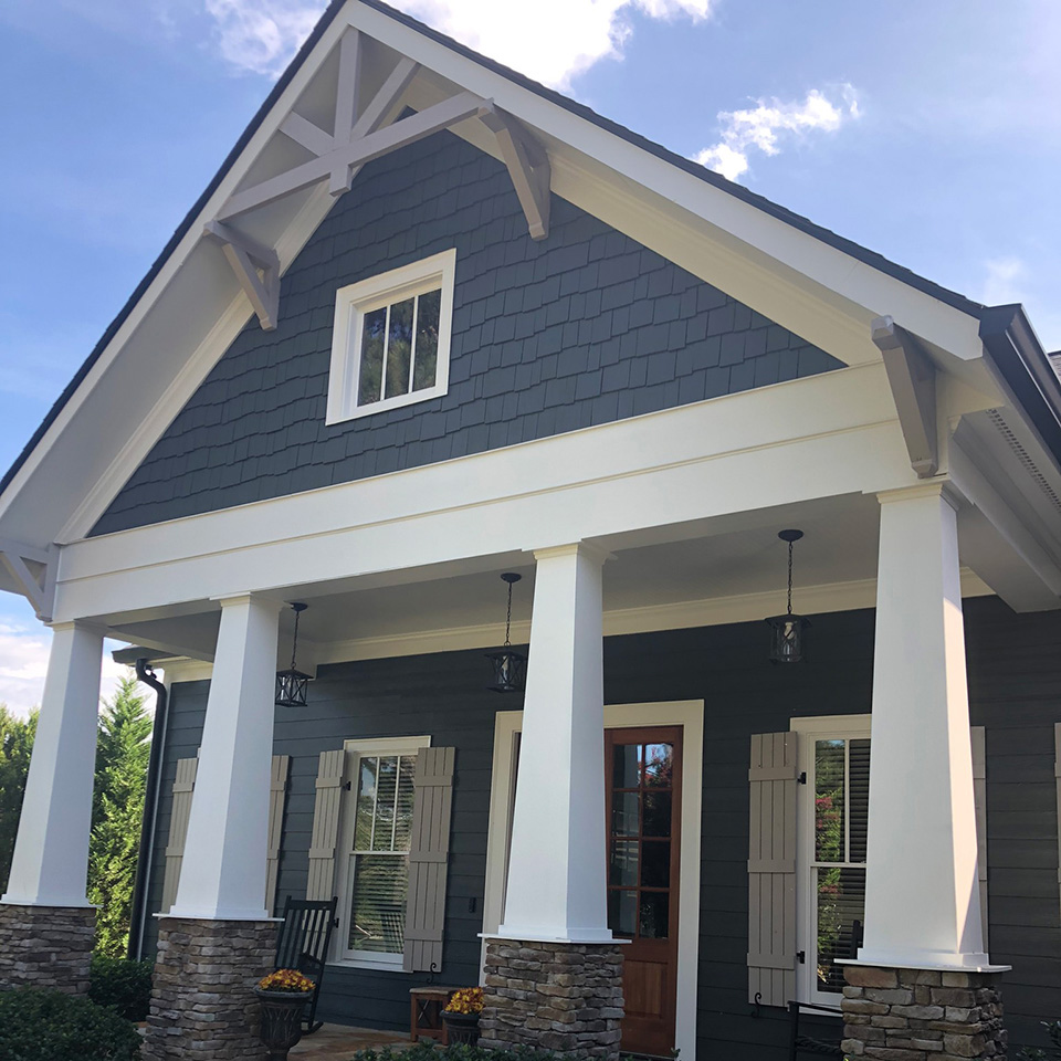 Tyrone, GA home with new James Hardie Siding, roof, and windows installed by Atlanta's Falcon Homes and Remodeling
